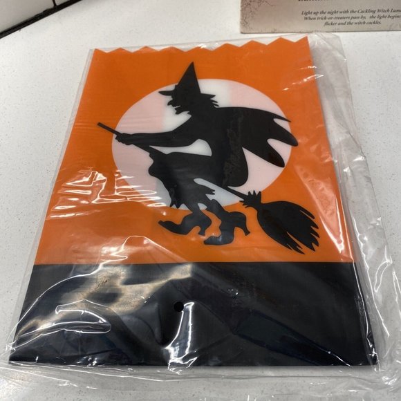 Halloween Hauntington Cackling Witch Motion Activated Luminary Lantern Hallmark - Picture 4 of 8